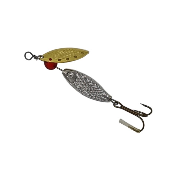 Rotating fishing lure, Regal Fish, model 8030, 10 grams, silver color
